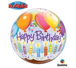 Birthday Balloons & Candles Bubble Balloon