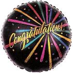 Congratulations Black with Lines<br>3 pack