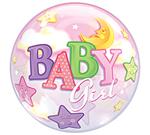 It's a Girl<br>Moon & Stars Bubble