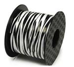 White Zebra Stripe Ribbon