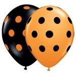 Orange & Black Polka Dots<br>50 pack