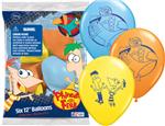 Phineas & Ferb Latex<br>6 pack