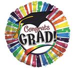 Congrats Grad Rainbow Stripes<br>3 pack
