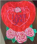 I Love You with Pink Flowers