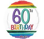60th Rainbow Stripes<br>3 pack