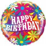 Psychedelic Daisies Birthday<br>3 pack