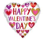 Valentine's Hand Done Hearts on White<br>3 pack
