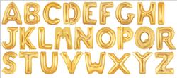 Letter Shape Balloon<br>Gold